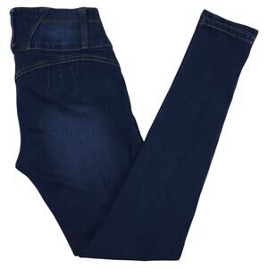 BELLA Jeans Womens 3 Blue Skinny Ankle Jeggings Low Rise Medium Wash Denim